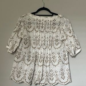 Anthropologie Feather Bone Top